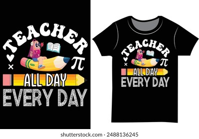 Back to school Typography t shirt design.