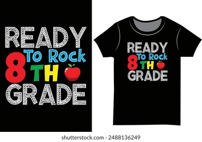 Back to school Typography t shirt design.