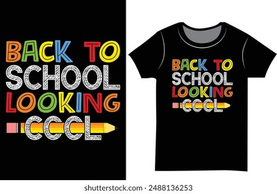 Back to school Typography t shirt design.