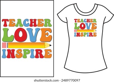 Back to school Typography t shirt Design.