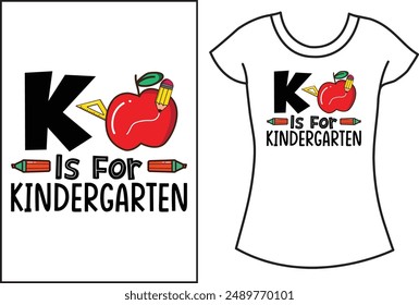 Back to school Typography t shirt Design.