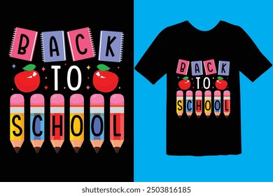 Back to school typography t shirt design vector Print Template. Welcome Back to School T-shirt Design My First Day of School Shirt Design Back To School. Ready for print poster card vintage vector pad