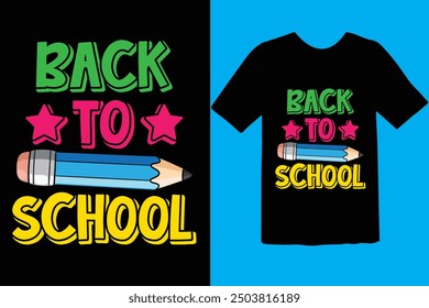 Back to school typography t shirt design vector Print Template. Welcome Back to School T-shirt Design My First Day of School Shirt Design Back To School. Ready for print poster card vintage vector pad