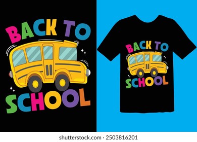 Back to school typography t shirt design vector Print Template. Welcome Back to School T-shirt Design My First Day of School Shirt Design Back To School. Ready for print poster card vintage vector pad