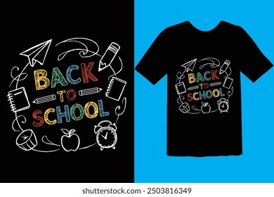 Back to school typography t shirt design vector Print Template. Welcome Back to School T-shirt Design My First Day of School Shirt Design Back To School. Ready for print poster card vintage vector pad