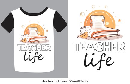 Back to school typography t shirt design vector Print Template. Welcome Back to School T-shirt Design My First Day of School Shirt Design Back To School. Ready for print poster card vintage vector pad