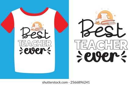 Back to school typography t shirt design vector Print Template. Welcome Back to School T-shirt Design My First Day of School Shirt Design Back To School. Ready for print poster card vintage vector pad