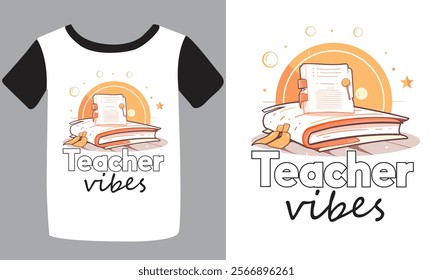 Back to school typography t shirt design vector Print Template. Welcome Back to School T-shirt Design My First Day of School Shirt Design Back To School. Ready for print poster card vintage vector pad