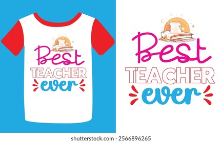 Back to school typography t shirt design vector Print Template. Welcome Back to School T-shirt Design My First Day of School Shirt Design Back To School. Ready for print poster card vintage vector pad