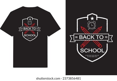 Back to school typography t-shirt design