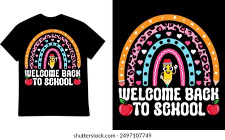 Back to school typography tshirt design vector illustration design