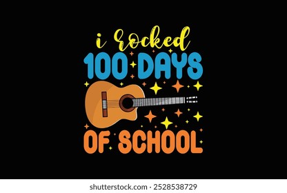 Back to School Typography T-Shirt Design vector graphic template,
100 Days Of School Typography T-Shirt Design vector graphic 
template,