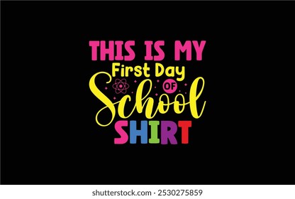 Back to School Typography T-Shirt Design vector graphic template,
100 Days Of School Typography T-Shirt Design vector graphic 
template,