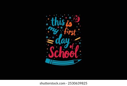 Back to School Typography T-Shirt Design vector graphic template,
100 Days Of School Typography T-Shirt Design vector graphic 
template,