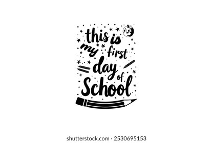 Back to School Typography T-Shirt Design vector graphic template,
100 Days Of School Typography T-Shirt Design vector graphic 
template,