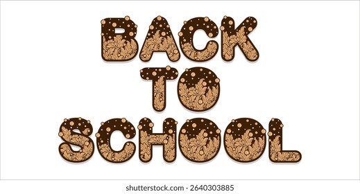 Back to School typography, Vector School Background, colorful banner template.
