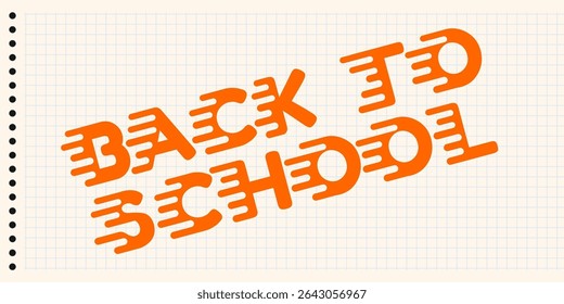 Back to School typography, Vector School Background, colorful banner template.