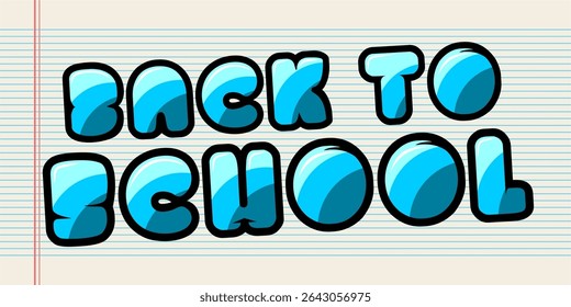 De volta à tipografia da escola, fundo da escola vetorial, modelo colorido do banner.