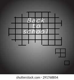 Back to school. Vector.