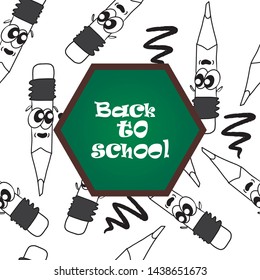 Back to school. Vector art.