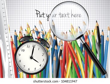 Back to school - Vector background