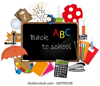 back to school vector background
