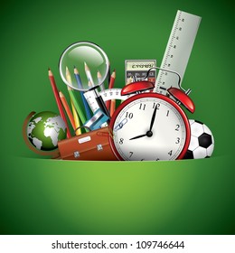Back to school - Vector background