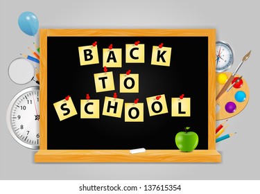 Back to School vector Background