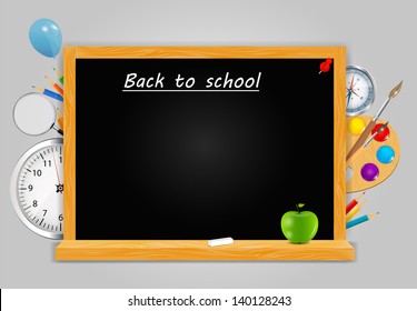 Back to School vector Background