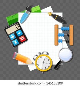Back to School vector Background
