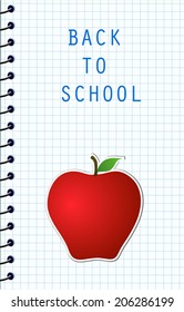 Back to School Vector Background.