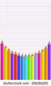Back to School Vector Background.