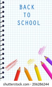 Back to School Vector Background.