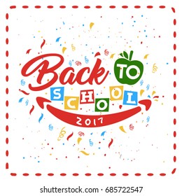 Back to school vector background.