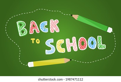 Back to school vector background of education.