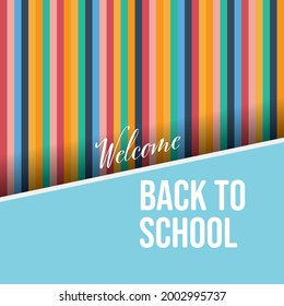Back to school vector background symbol with colorful palette as crayons abstract symbol. Minimal eps10 illustration.