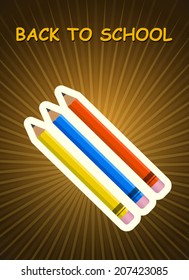 Back to School Vector Backgrounds, Easy to edit/ EPS 10. 