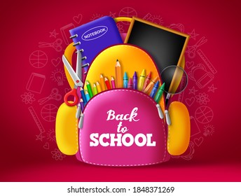 1,715 Opened backpack in class Images, Stock Photos & Vectors ...