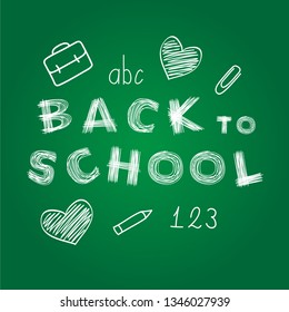 Back to School vector banner.