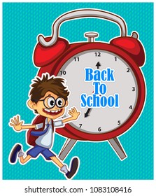 Back School vector for banner or background