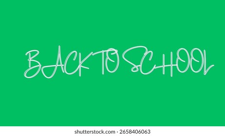 Vector de vuelta a la escuela. Hermoso fondo verde
