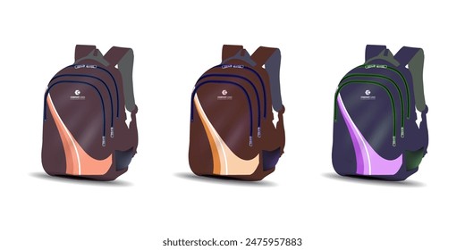 Back to school vector concept design. Welcome back to school in backpack