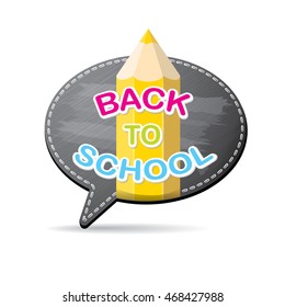 back to school vector concept icon illustration.