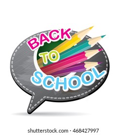 back to school vector concept icon illustration.