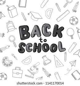 back to school vector design