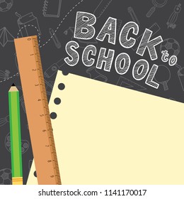 back to school vector design