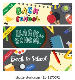 back to school vector design