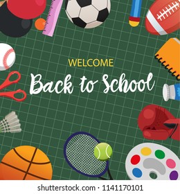 back to school vector design
