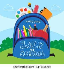back to school vector design