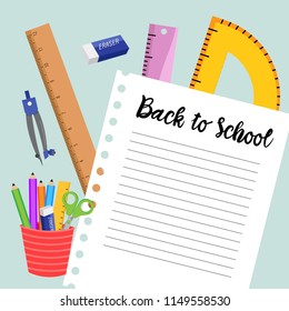 back to school vector design